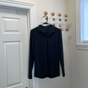 Lululemon - Long Sleeve Polo Shirt - Black - XS